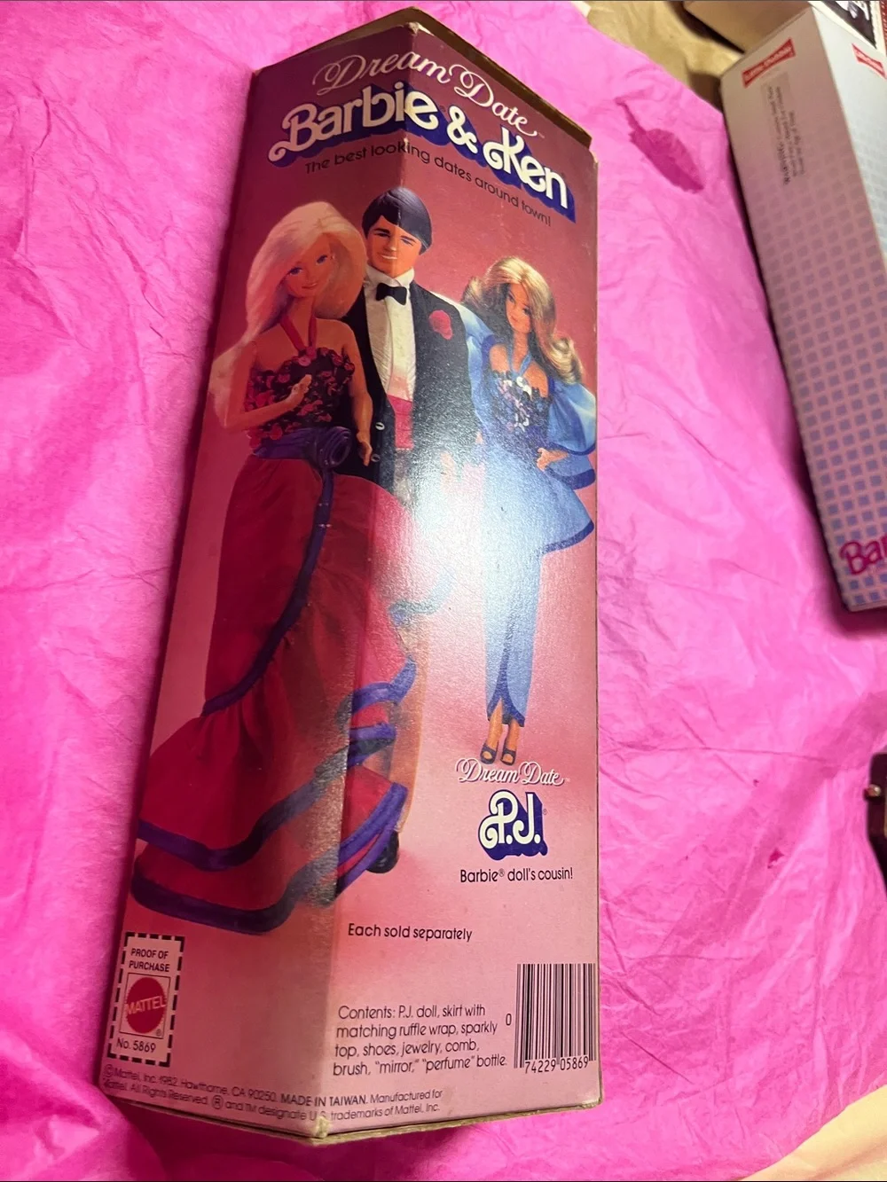 Mattel Dream Date PJ Doll in Satin Blue Gown with Sequin Bodice